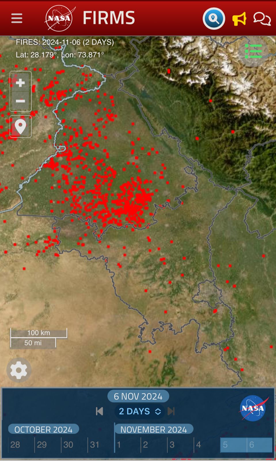 nasa stubble burning data