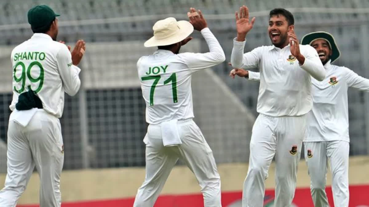 Bangladesh bowlers ripped apart New Zealand's batting lineup after getting bundled out on 172 runs on Day one of the ongoing second test match at  Sher-e-Bangla National Cricket Stadium in Mirpur on Wednesday. Taijul Islam and Mehidy Hasan Miraz showcased their skills by claiming two and three wickets respectively.