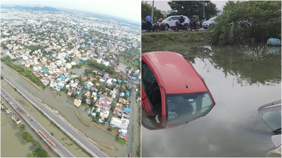 Mudichur people suffering due to the rain water surrounding the residences