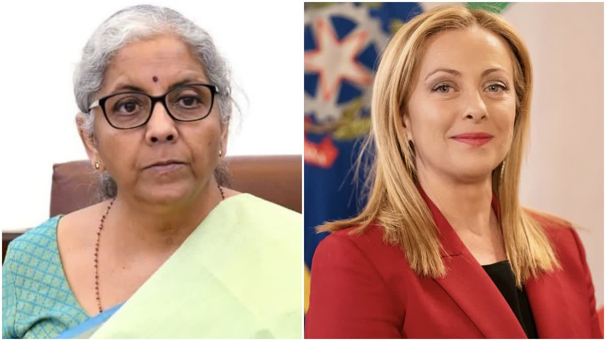 Nirmala Sitharaman Giorgia Meloni