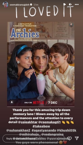 The Archies celebrity review