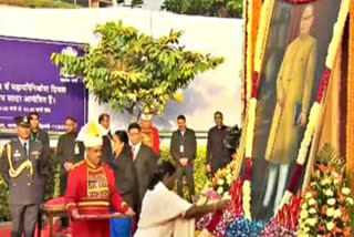 President Droupadi Murmu and Prime Minister Narendra Modi on Wednesday paid floral tribute to Dr BR Ambedkar on his 67th death anniversary which is observed as "Mahaparinirvan Diwas".