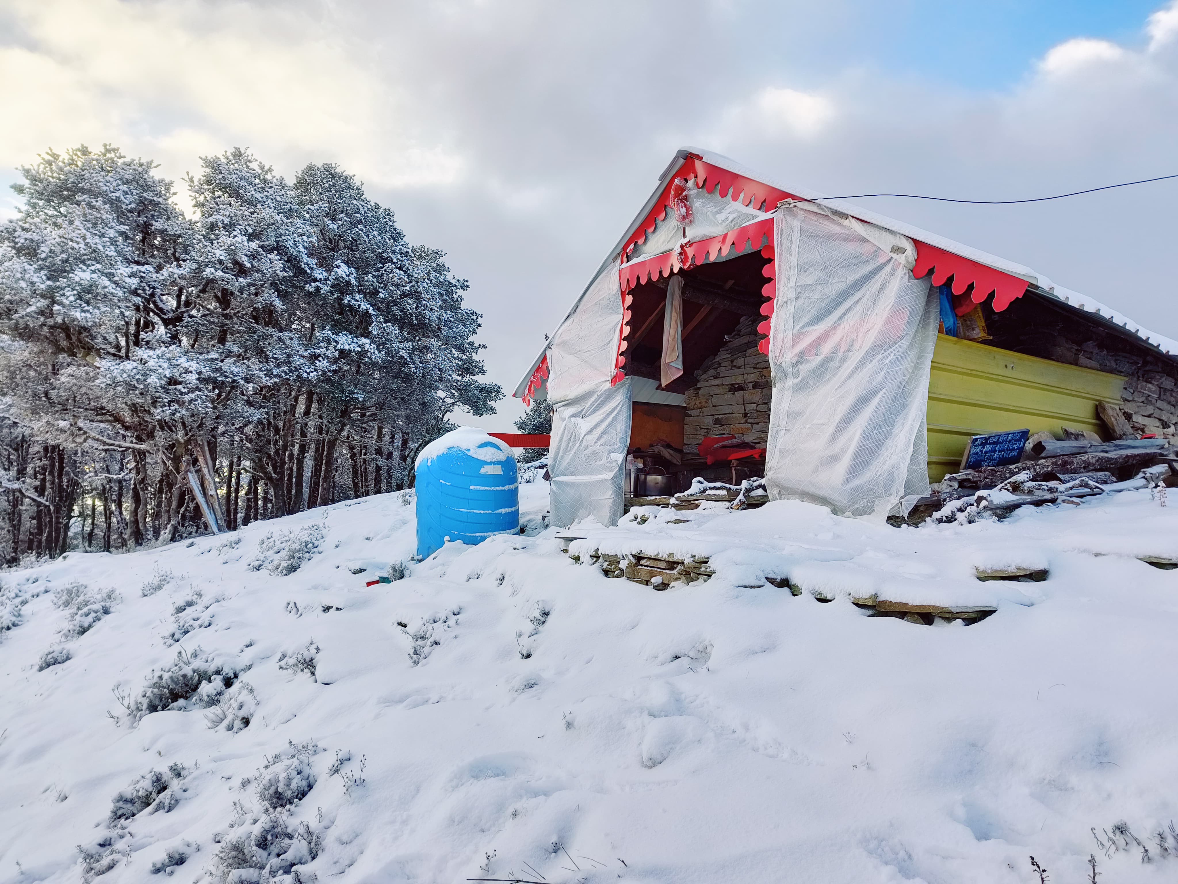 Snowfall in Chiltha Top of Bageshwar