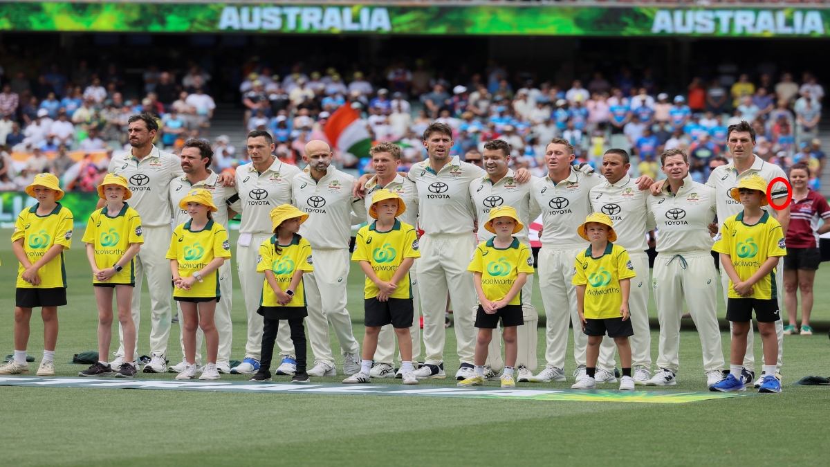 INDIA VS AUSTRALIA TEST SERIES  PINK BALL TEST  BLACK ARMBANDS  ಭಾರತ ಆಸ್ಟ್ರೇಲಿಯಾ ಟೆಸ್ಟ್​