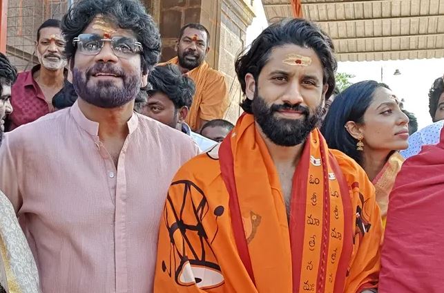 Akkineni Nagarjuna Family Visit Srisailam