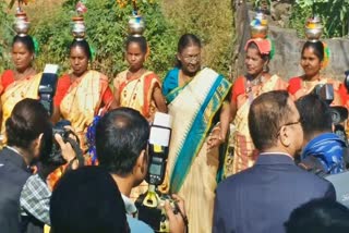 President Droupadi Murmu Visits Birthplace Uparbeda Village