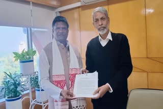 Dhullu Mahato Met SAIL Chairman