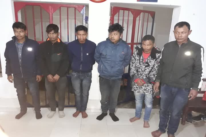 Doomdooma Police nabbed six dacoits in Tinsukia