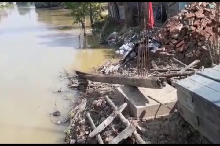 water logging in home due to heavy rain 