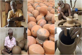 Pottery workers are busy to making Pongal pot
