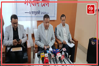 Addressing a press conference on Atmanirbhar Dhemaji