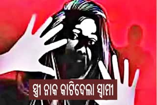 ସ୍ତ୍ରୀଙ୍କ ନାକକୁ କାମୁଡି ଛିଣ୍ଡାଇ ଦେଲେ ସ୍ୱାମୀ