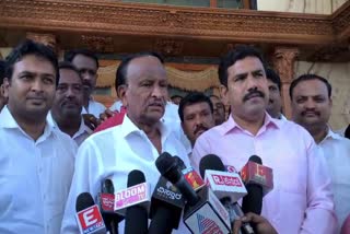 Etv Bharatbjp-state-president-vijayendrabjp-state-president-vijayendra-met-mtb-nagaraj-met-mtb-nagaraj