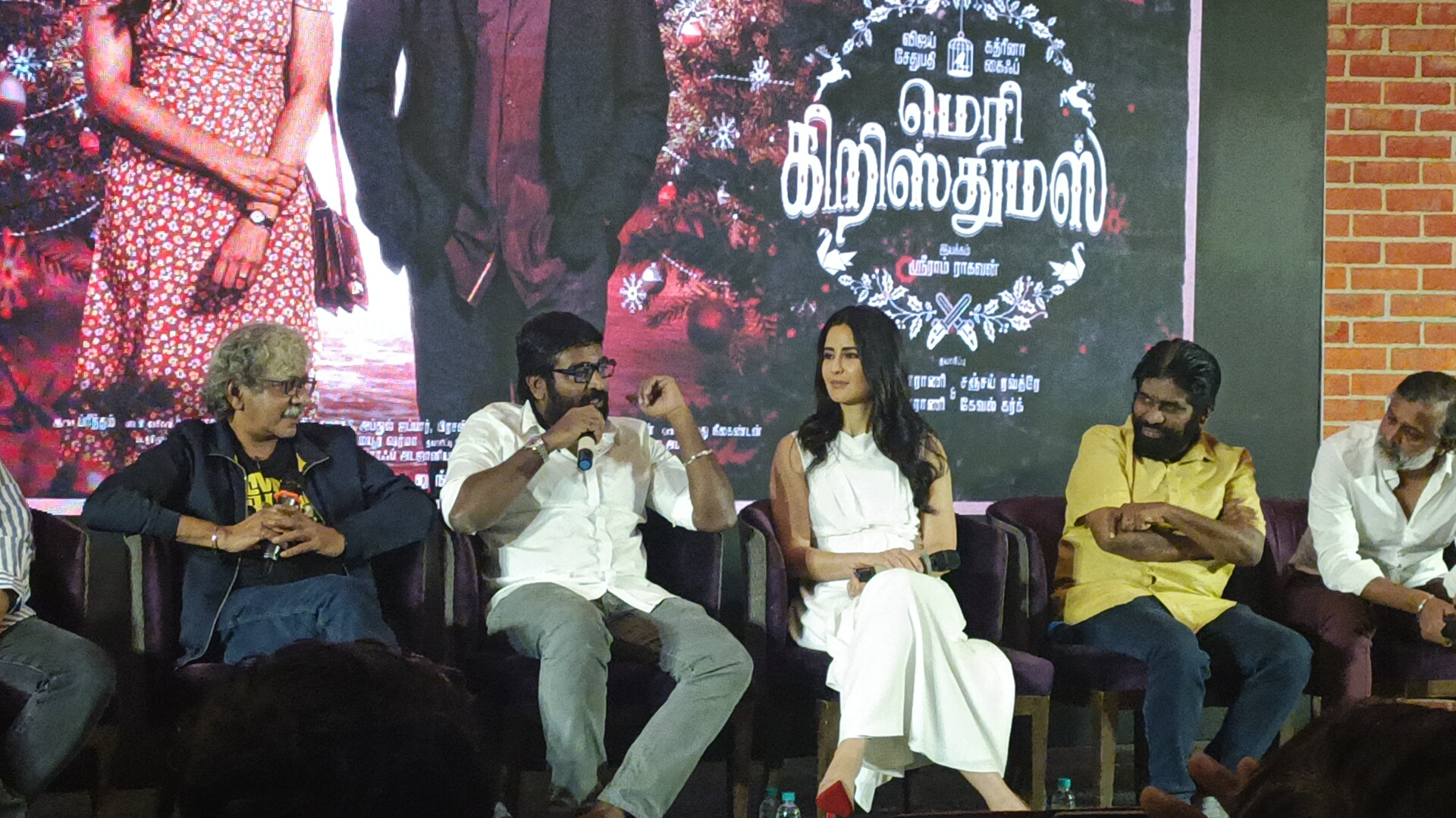 merry christmas movie, merry christmas movie promotions in chennai, katrina kaif, vijay sethupathi