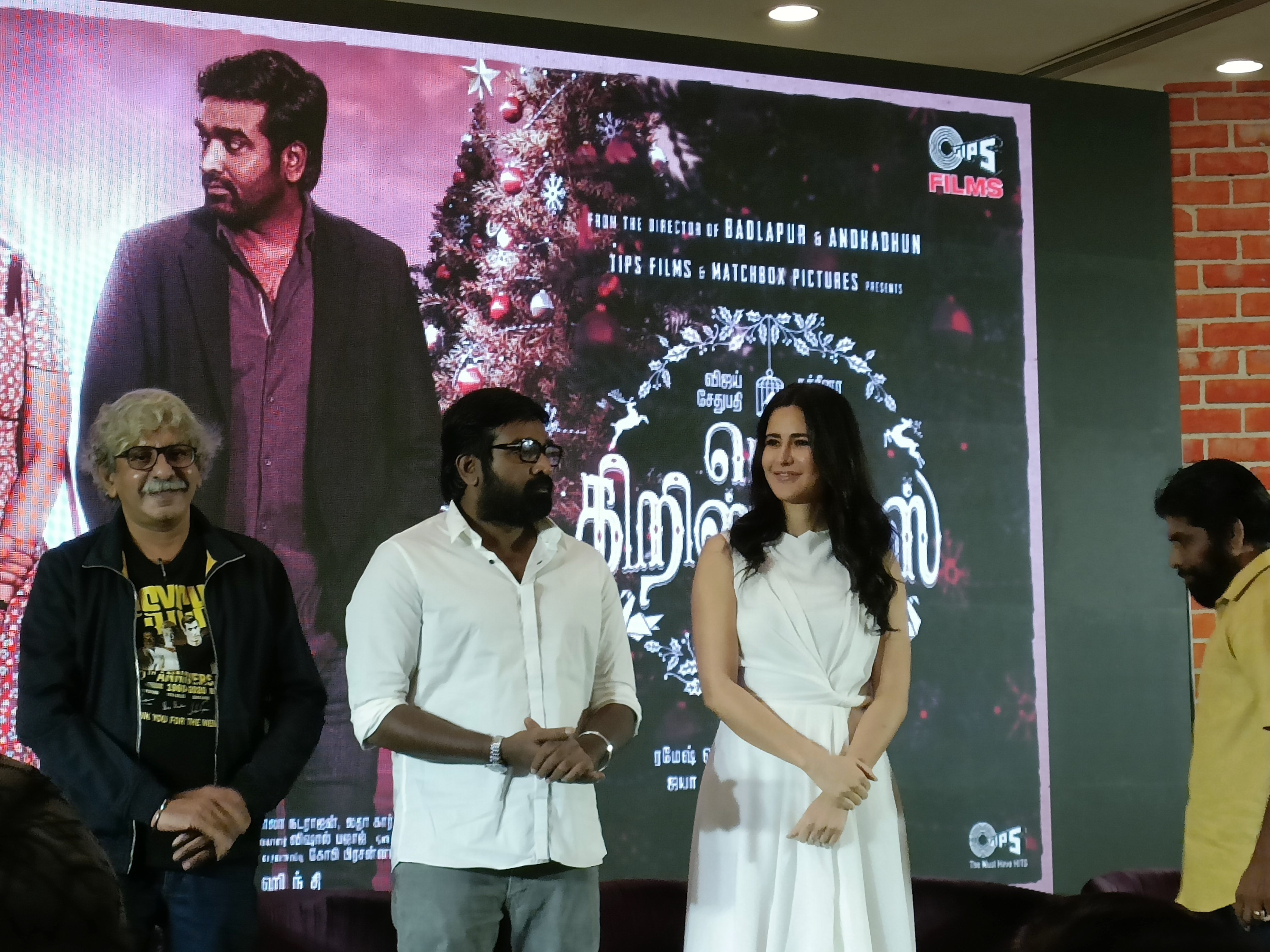 merry christmas movie, merry christmas movie promotions in chennai, katrina kaif, vijay sethupathi