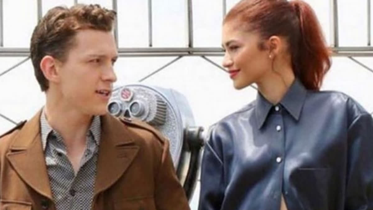 Hollywood actors Tom Holland and Zendaya