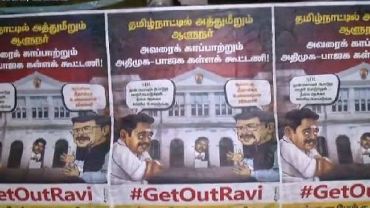 DMK launched a poster campaign against Tamil Nadu Governor R N Ravi