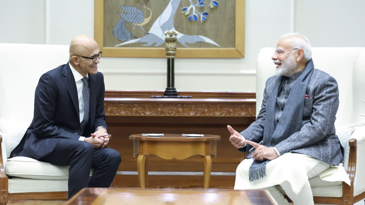 PM Narendra Modi SATYA NADELLA