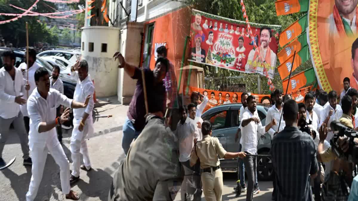 TENSION AT NAMPALLY