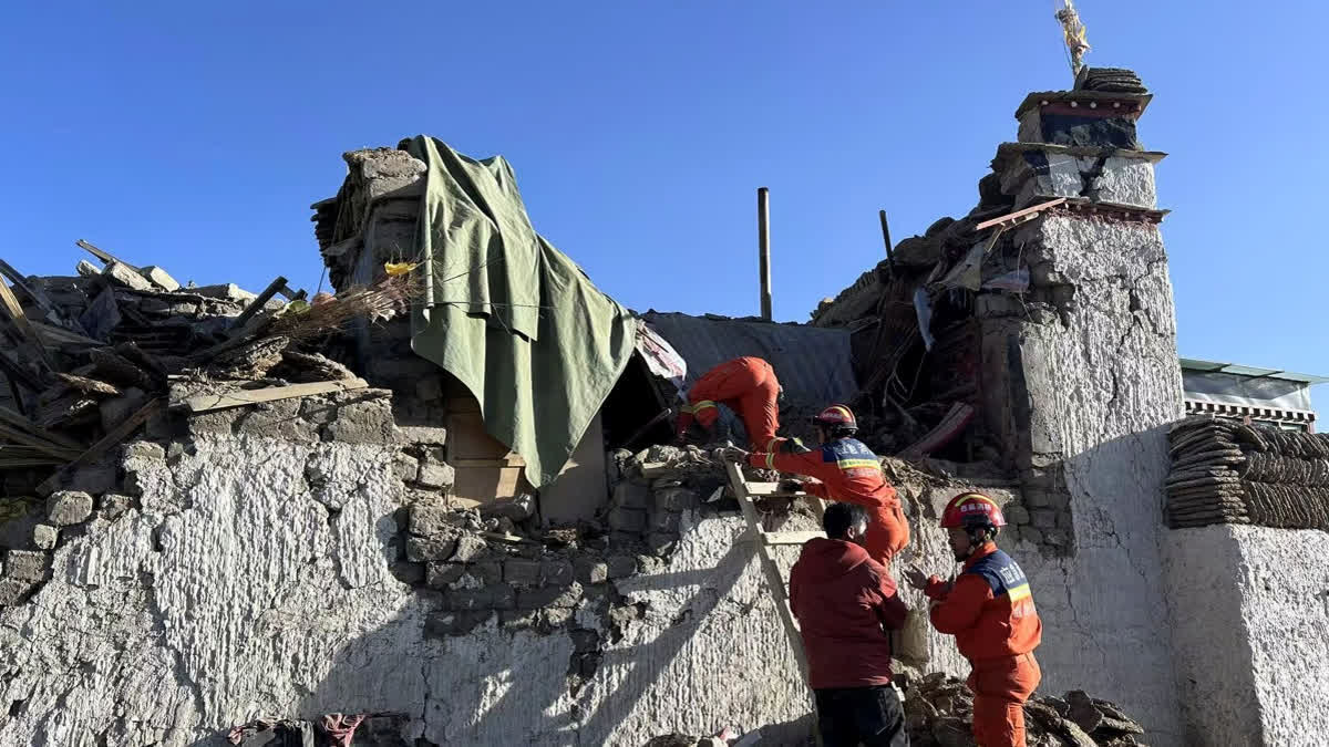 EARTHQUAKE NORTH INDIA AND NEPAL  ടിബറ്റ് ഭൂചലനം  DEATH TOLL RAISE IN TIBET  EARTHQUAKE IN NORTH INDIA