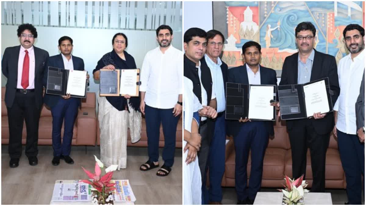 NARA LOKESH MOU WITH SWADESI INITIATIVE