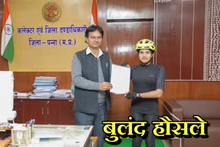 Solo cyclist Asha Malviya