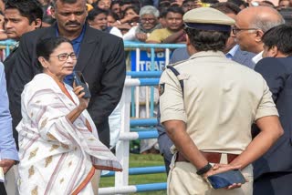 CM Mamata Banerjee in Gangasagar on Tuesday