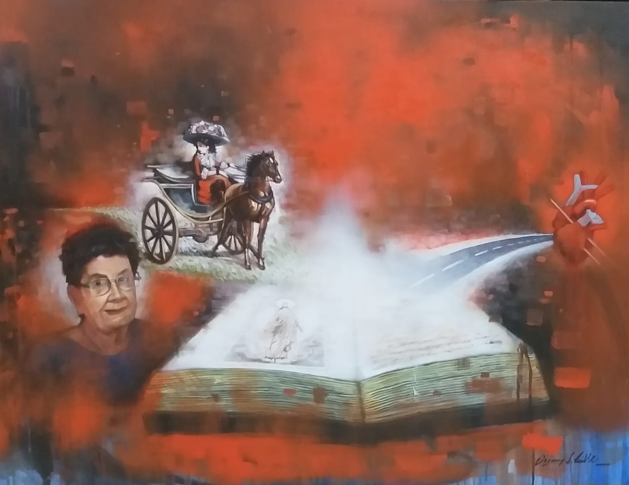 Story of Dr. K M Cherian depicted in the painting