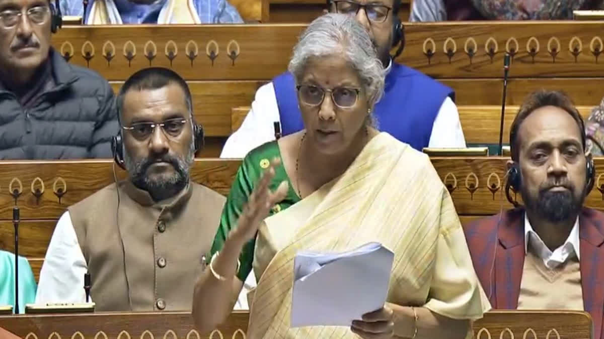 Finance Minister Nirmala Sitharaman responds to discussion on the interim budget in Lok Sabha.