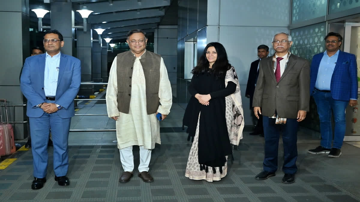 This is Hasan Mahmud's first foreign visit after being sworn into the new Bangladesh government following Sheikh Hasina's historic victory, securing a consecutive fourth term as Prime Minister.