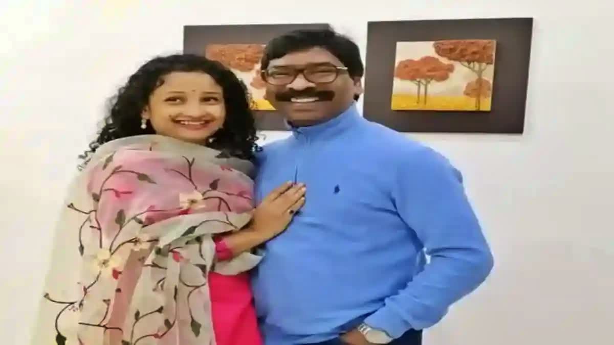 Kalpana Soren meets Hemant Soren