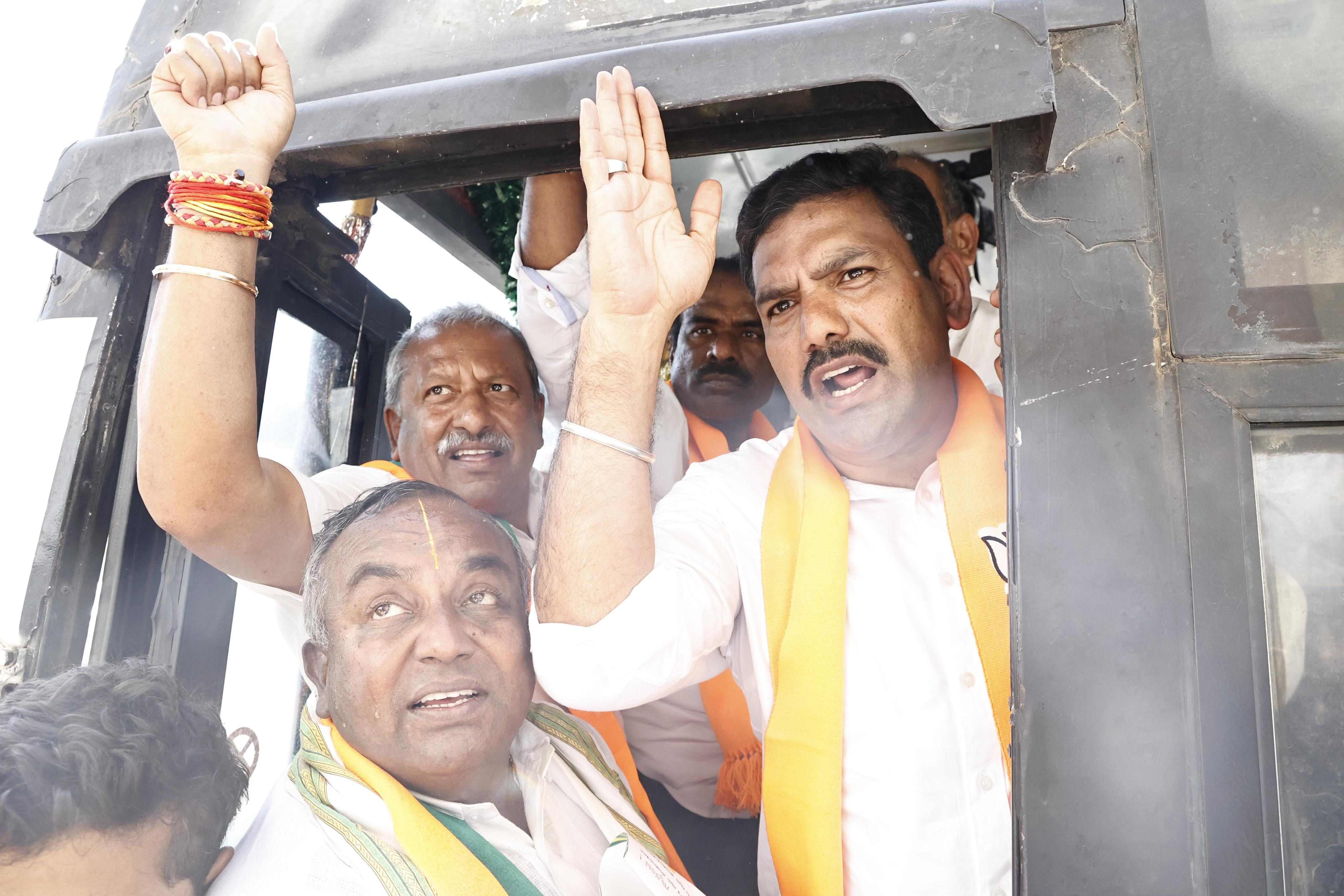 bjp-leaders-protest-against-congress-in-bengaluru