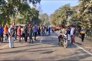 Tractor hit bike in Pakur