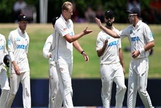 The formidable New Zealand crashed out a relatively young South African side in all three departments to clinch a victory by 281 runs in the first Test to take the lead by 1-0 in the two-match series at Bay Oval stadium in Mount Maunganui on Wednesday.
