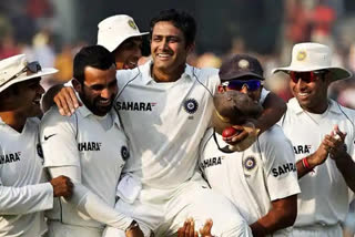 on this day in 1999  anil kumble became second bowler  ten wickets in test match  ಕನ್ನಡಿಗನ ಸಾಧನೆಗೆ 25 ವರ್ಷ  ಅನಿಲ್​ ಕುಂಬ್ಳೆ