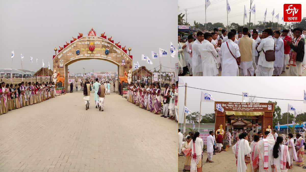 Srimanta Sankaradeva Sangha Jorhat session, devotees perform naam-kirtan at camps