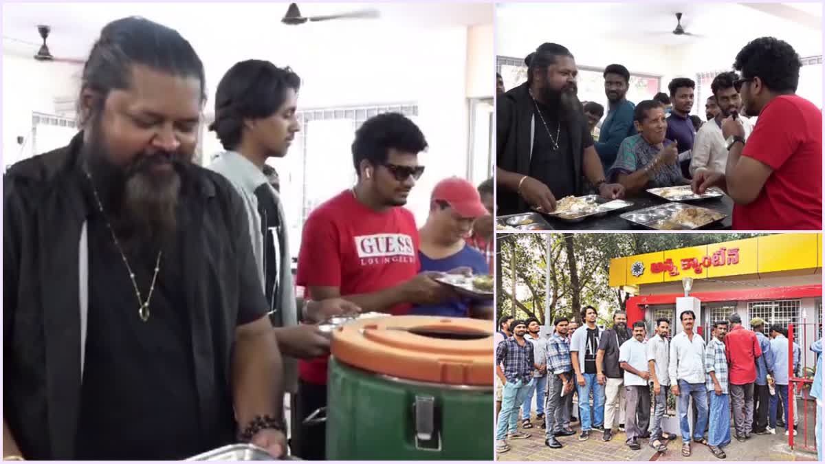 director_amma_rajasekhar_eat_food_in_anna_canteen_in_visakha