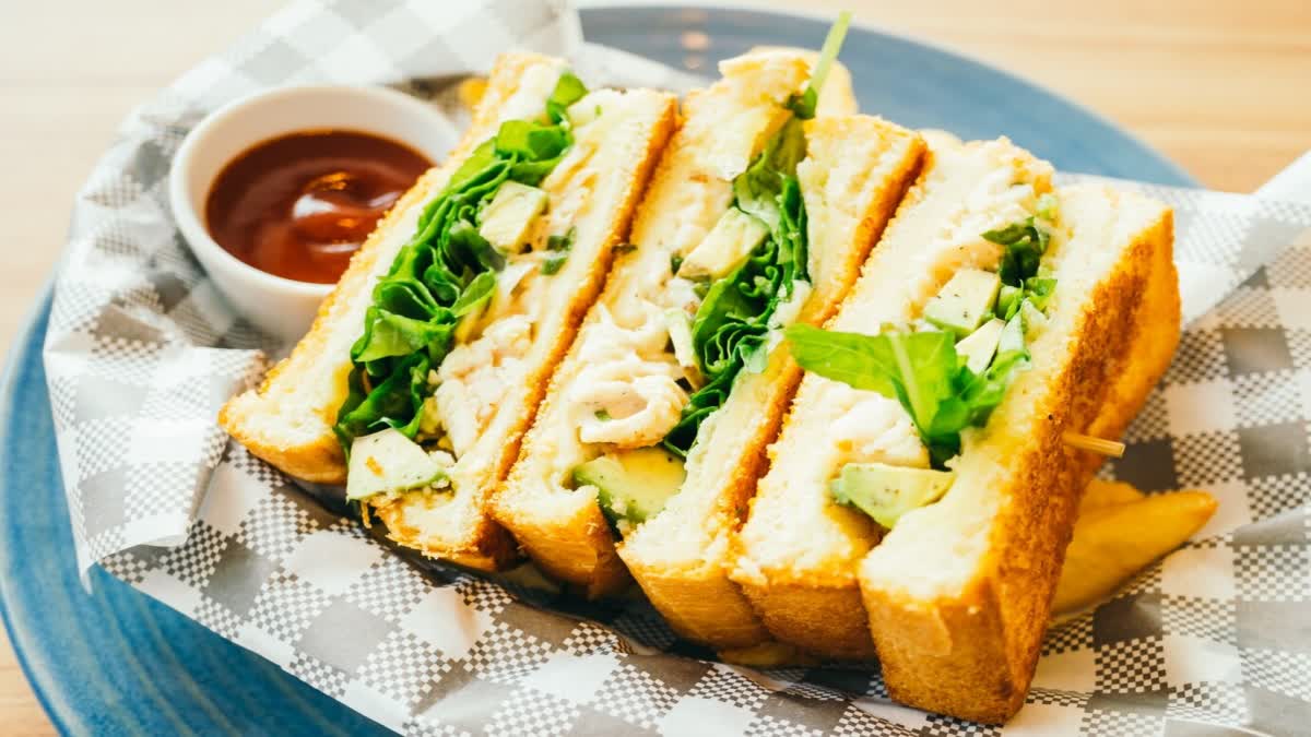 creamy veg sandwich