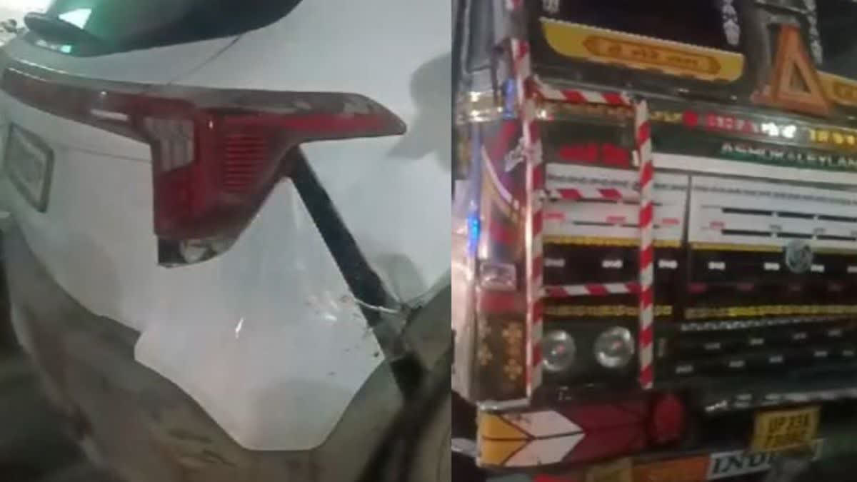 Speeding Truck Hits Udaipur BDO's Car During His Return From Prayagraj Mahakumbh