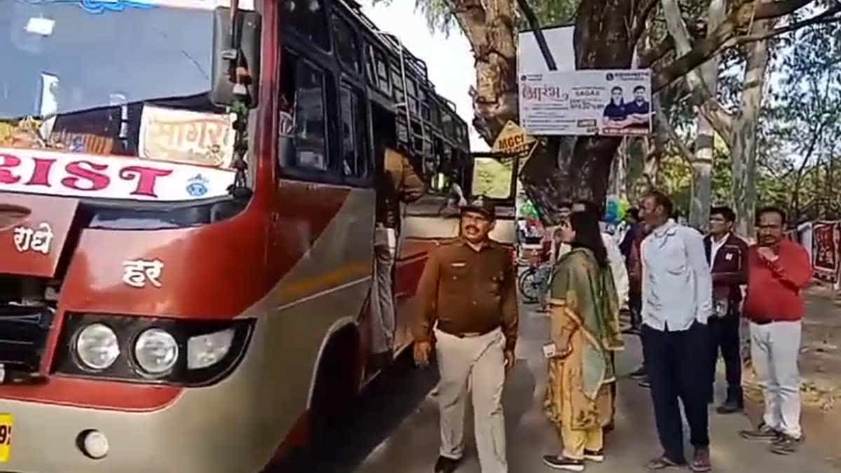 SAGAR ADMINISTRATION BUS CHECKING