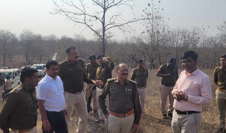 FLAG MARCH IN NEPANAGAR FOREST