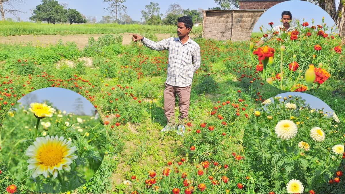 गोपालगंज में फूल की खेती