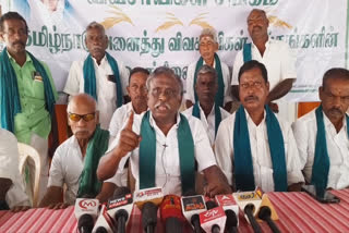 tn former president pr pandian talk about Mekedatu dam issue at Thiruvarur