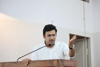 BJP MP Tejaswi Surya  Bengaluru water crisis  ബെംഗളൂരു കുടിവെളളം ക്ഷാമം  ബിജെപി എംപി തേജസ്വി സൂര്യ  കർണാടക സർക്കാരിന് വിമർശനം