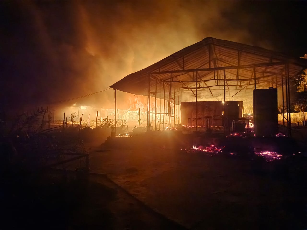 Fire Broke Out In Pota Cabin Bijapur