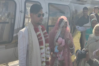 A Wedding Procession In Air: Faridabad Couple Steals Show In Helicopter Entry