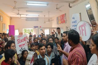 JNUSU ELECTIONS STUDENTS PROTEST