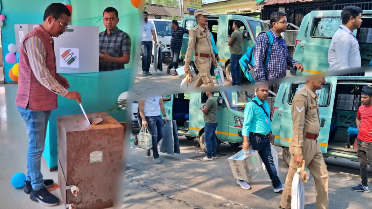 1 st phase of LS election 2024 ballot paper voting process began in sonitpur