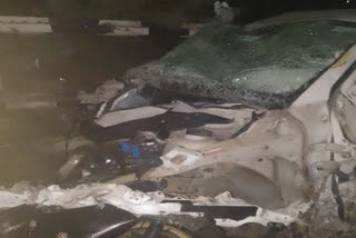 Driver killed as car crashes into running train after breaking rail crossing barrier in MP