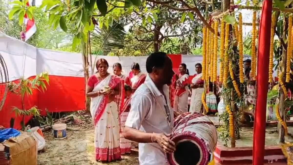 Sarhul puja in Howrah